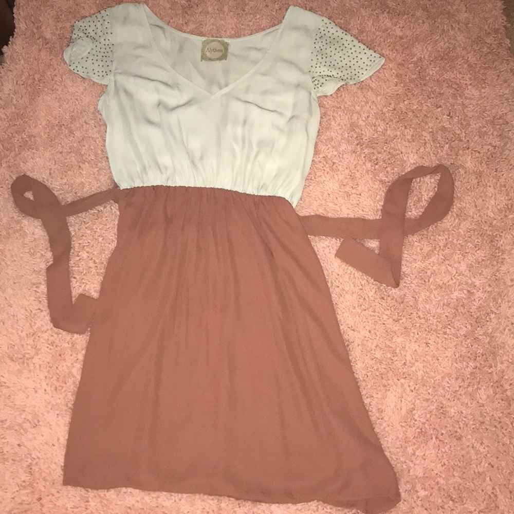 Francesca’s Boutique Mint And Brown Dress